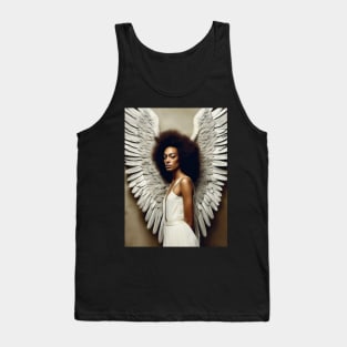 White Ebony Angel Wings 2024 Tank Top